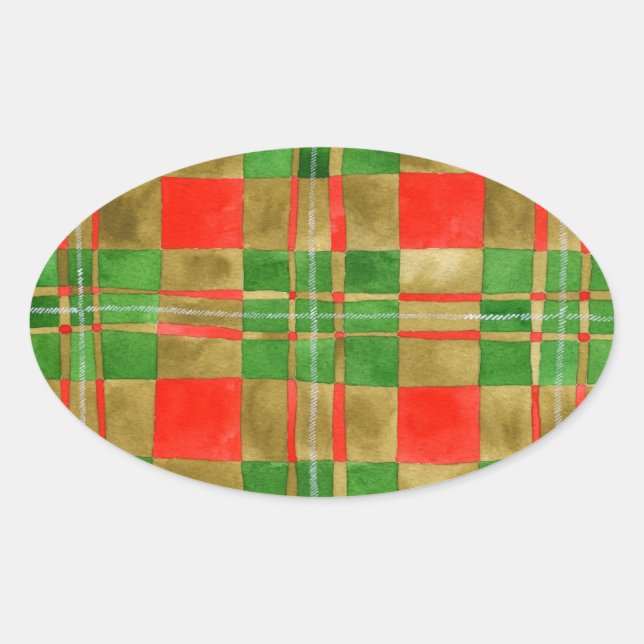 MAC GREGOR TARTAN Oval Stickers (Vorderseite)