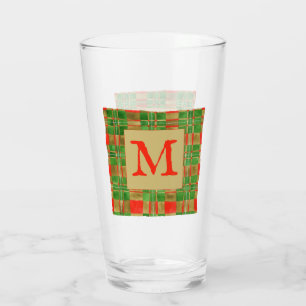 MAC GREGOR TARTAN Pint Glass + Initial Glas