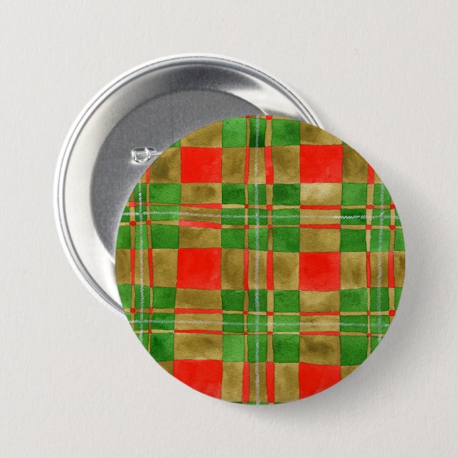 MAC GREGOR TARTAN Round-Button-Taste Button (Vorne & Hinten)