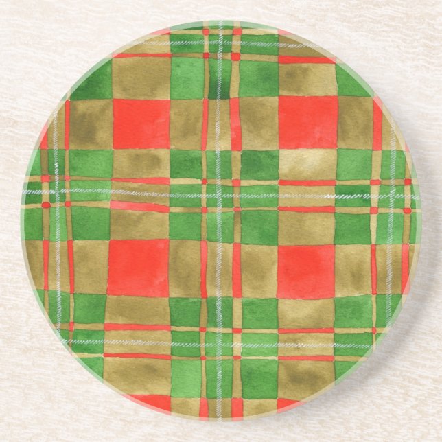 MAC GREGOR TARTAN Round Sandstone Untersetzer (Vorne)