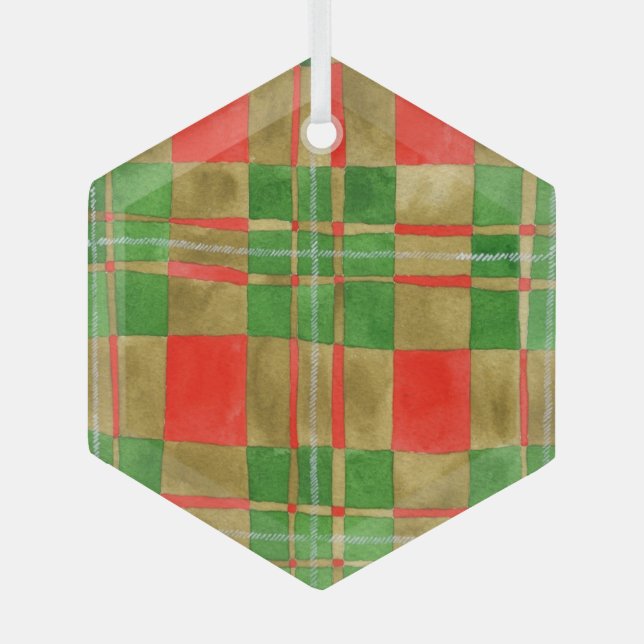 MAC GREGOR TARTAN Verre Hexagon Ornement (Recto)