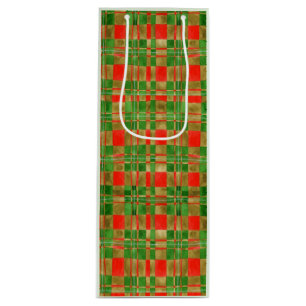 MAC GREGOR TARTAN Weinbeutel Geschenktüte Für Weinflaschen