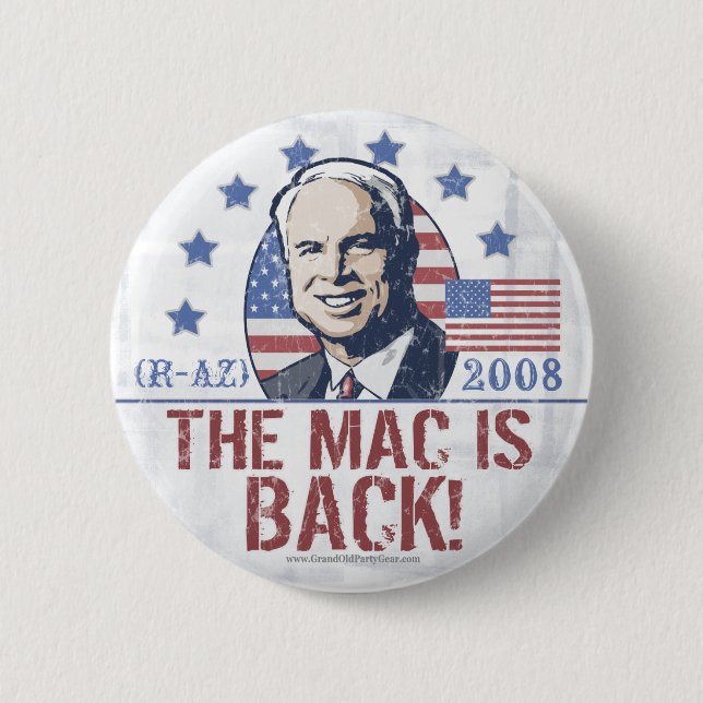 Mac ist zurück Knopf Button (Vorderseite)