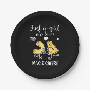 Mac & Käse Shirt Funny Mac und Käse Lover Gesche Pappteller