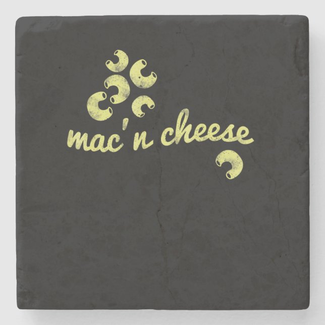 Mac-Käse | Spaß Koch Spaß Geschenk Steinuntersetzer (Vorderseite)