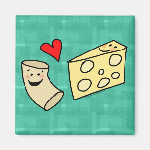 Mac-Liebe-Käse, lustiges niedliches Makkaroni + Magnet