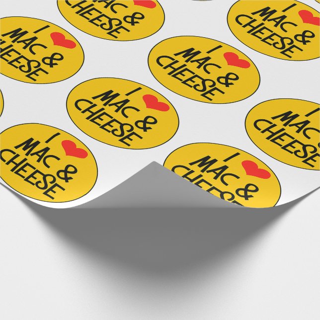 Mac n Cheese Wrapping Paper Geschenkpapier (Ecke)