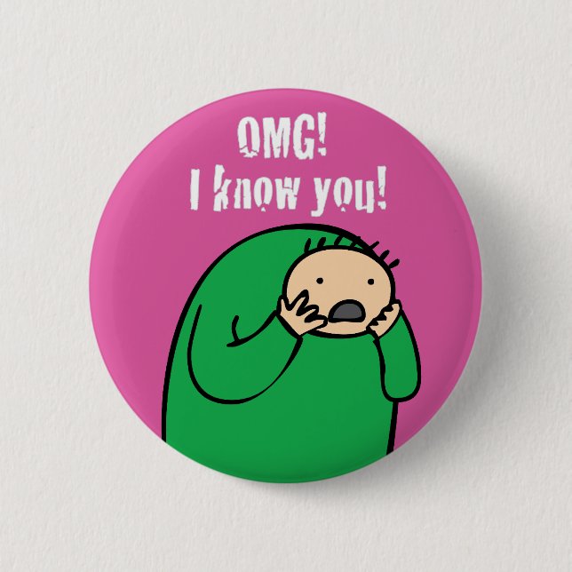 Mac OMG! Knopf (lila) Button (Vorderseite)