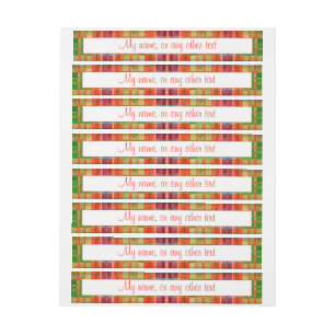 MAC RAE TARTAN 1"x7,25" Wirklich breite Etiketten