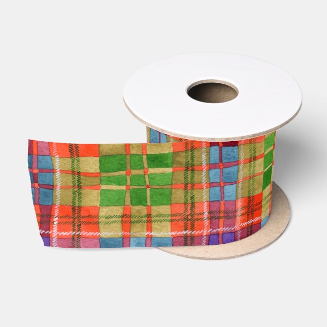 MAC RAE TARTAN 3" breites Satinband (Spule)
