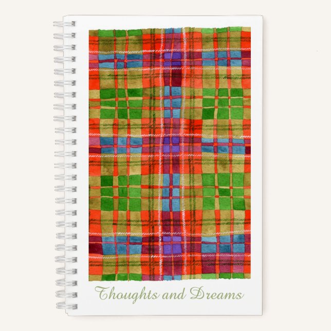 MAC RAE TARTAN 5.5x8.5 SpiralNotebook Notizbuch (Vorderseite)