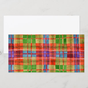 MAC RAE TARTAN 8x4 Carte Plate / Horizontal