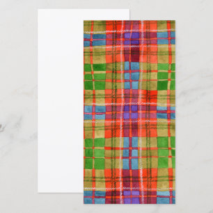 MAC RAE TARTAN 8x4 Flachkarte / Vertikal Karte
