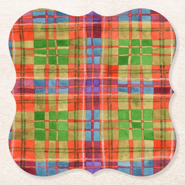 MAC RAE TARTAN Bracket Paper Untersetzer (Vorderseite)