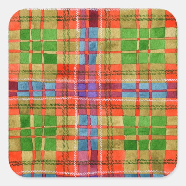 MAC RAE TARTAN Große Aufkleber am Platz (Vorderseite)