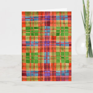 MAC RAE TARTAN Grußkarte Karte