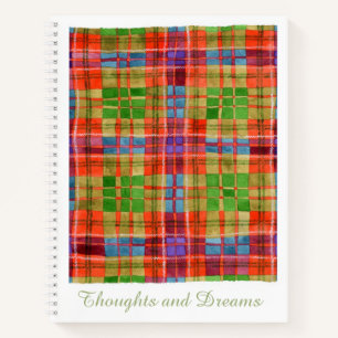 MAC RAE TARTAN Spiralblock 8,5x11 Notizbuch