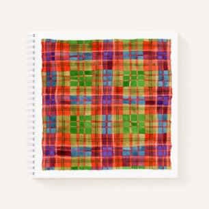 MAC RAE TARTAN Spiralblock 8,5x8,5 Notizbuch