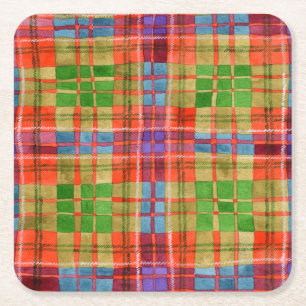 MAC RAE TARTAN Square Paper Untersetzer