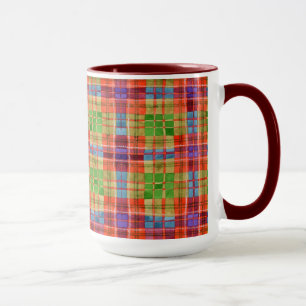 MAC RAE TARTAN Tall Maroon Combo Tasse