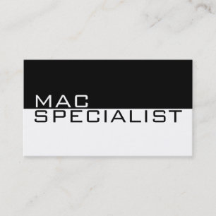 Mac-Spezialist für die Reparatur von Notebooks Visitenkarte