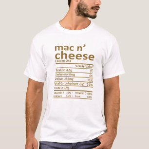 Mac und Käse Ernährung Erntedank Kostüme Lebensmit T-Shirt