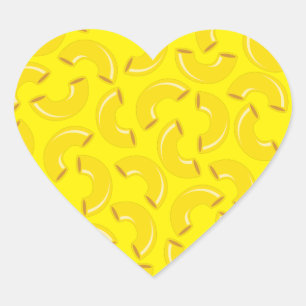 Mac und Käse Kind 1. Geburtstag Party Macaroni Herz-Aufkleber