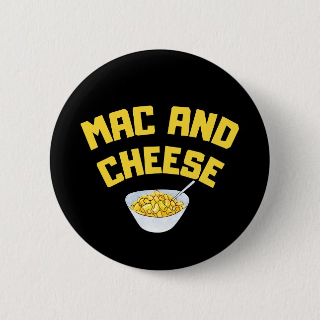 Mac und Käse | Makkaroni und Käse Button (Vorderseite)