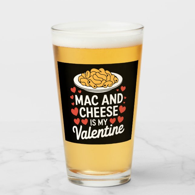 Mac und Käse Valentine Mac in Cheese Lover Geschen Glas (Vorne (Gefüllt))