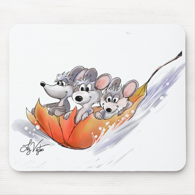 Mac und Moe's Winter Holiday Mousepad (Vorne)