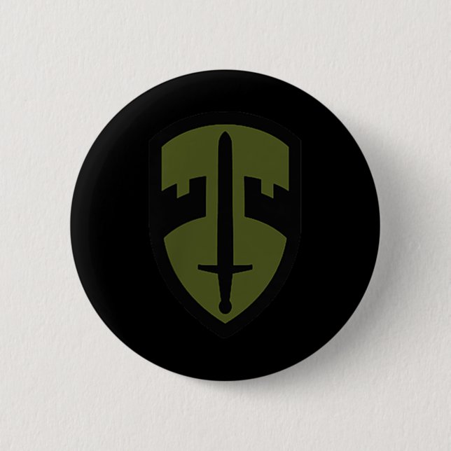 Mac-v Army Small Unit Patch VollfarbVietnam Vet Button (Vorderseite)