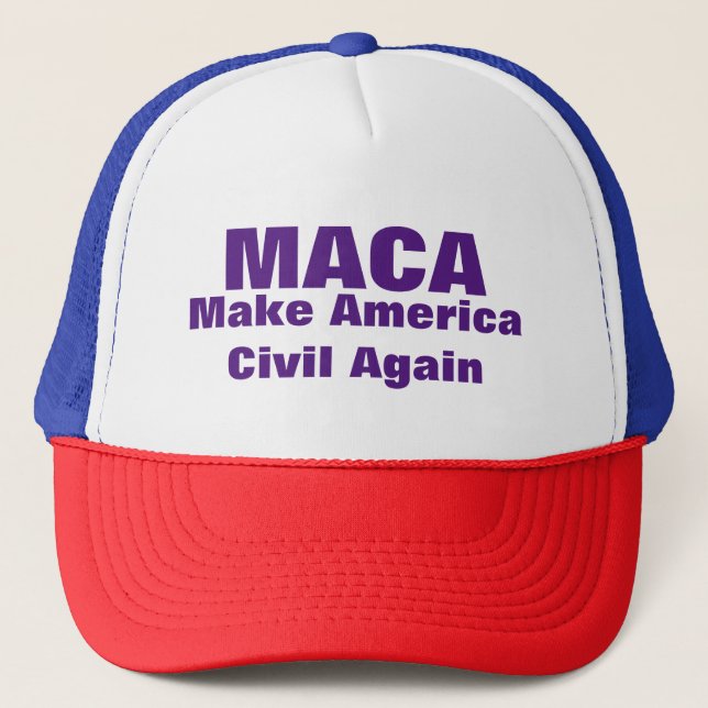 MACA machen amerikanisches ziviles wieder Truckerkappe (Vorderseite)