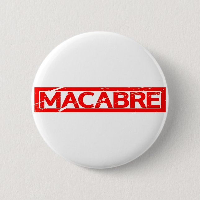 Macabre-Briefmarke Button (Vorderseite)