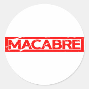 Macabre-Briefmarke Runder Aufkleber