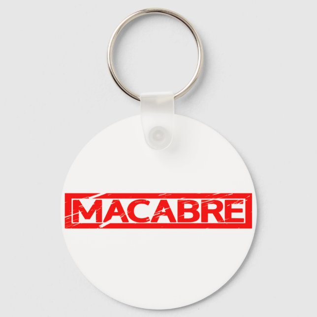 Macabre-Briefmarke Schlüsselanhänger (Vorderseite)