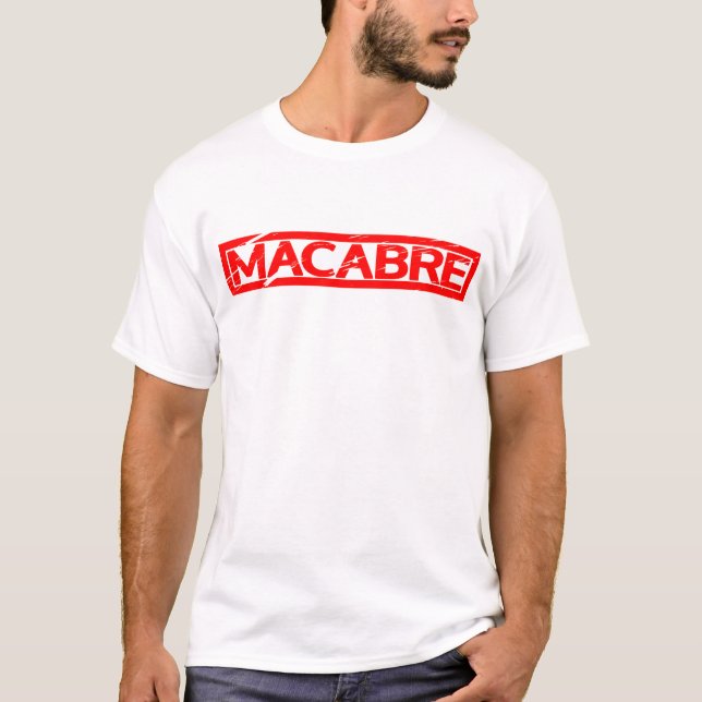 Macabre-Briefmarke T-Shirt (Vorderseite)