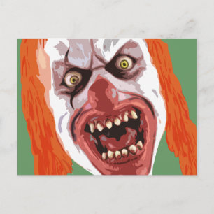 Macabre Clown Postkarte