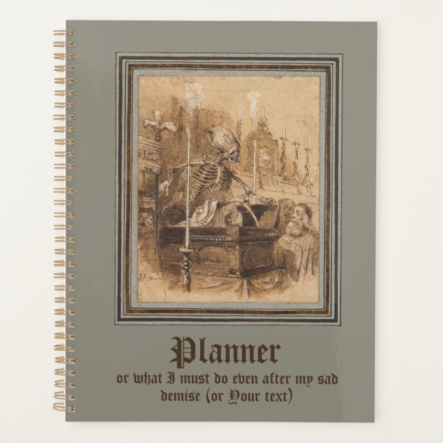Macabre-Planer für Workaholics Planer (Vorderseite)
