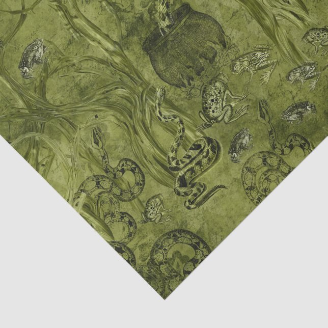 Macabre Snakes Halloween Seidenpapier (Ausschnitt)