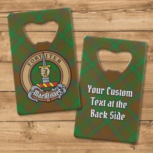 MacAlister de Glenbarr Crest sur la chasse Tartan