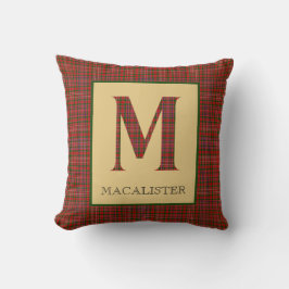 MacAlister Tartan Monogram M Kissen