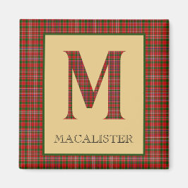 MacAlister Tartan Monogram M Magnet