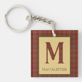 MacAlister Tartan Monogram M Schlüsselanhänger