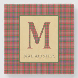 MacAlister Tartan Monogram M Steinuntersetzer
