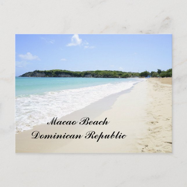 Macao Beach in der Dominikanischen Republik Postkarte (Vorderseite)