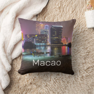 Macao Casino Skyline Panorama China Kissen