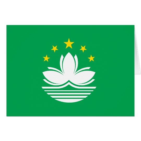 Macao-Flagge Karte