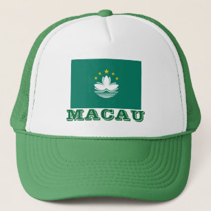 MACAO-Flaggen-Hut マカオの旗の帽子 Truckerkappe