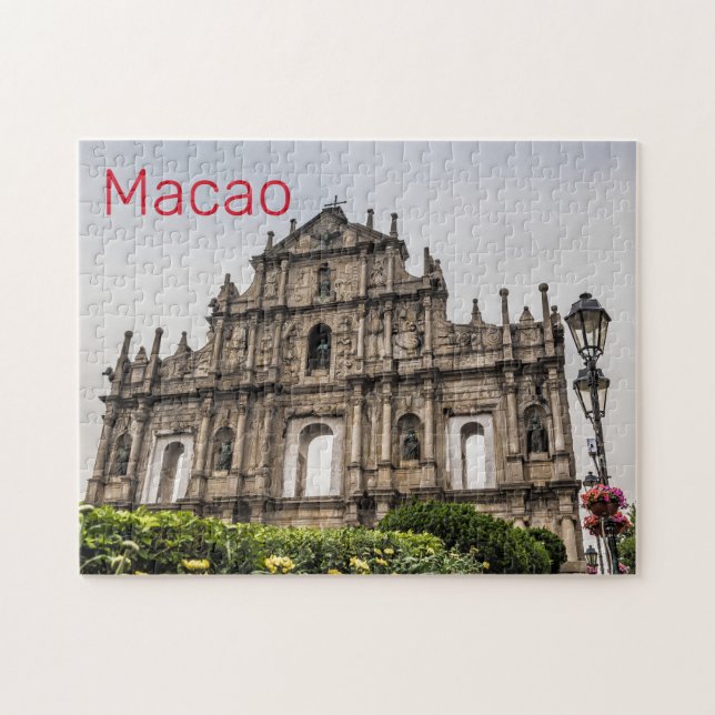 Macao Ruin of St. Paul's Church China Souvenir (Horizontal)