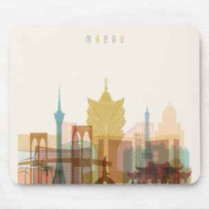 Macao, StadtSkyline der China-  Mousepad